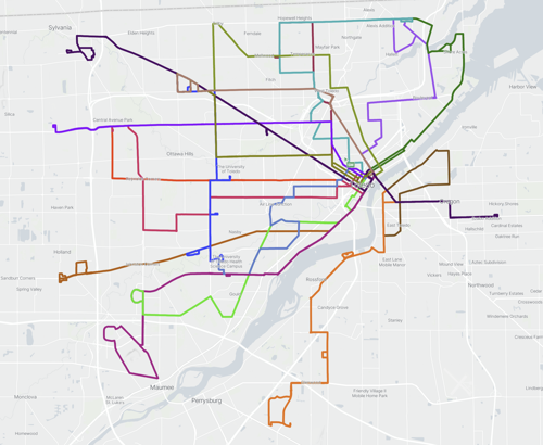 TARTA January 2026 Proposed Service Map