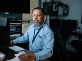 Man at a desk