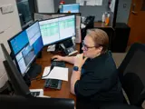 Working at Computer
