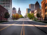 No traffic on road