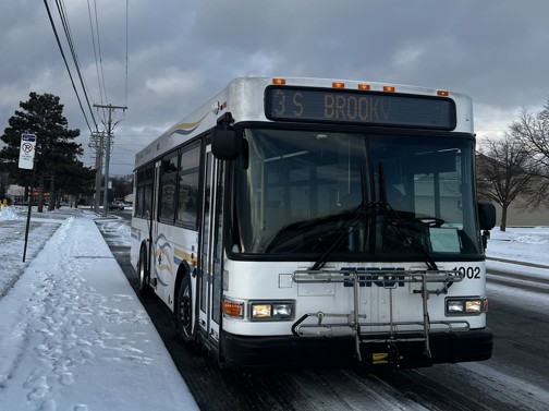 Bus in the winter